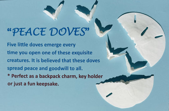 Peace Dove Jar Keychains
